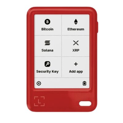 Portfel kryptowalut LEDGER Nano Gen5 Czerwony Klucz odzyskiwania NANOG5-RED-RK-ESDEPTIT