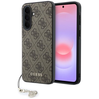 Etui GUESS 4G Charm do Samsung Galaxy A37 5G Brązowy
