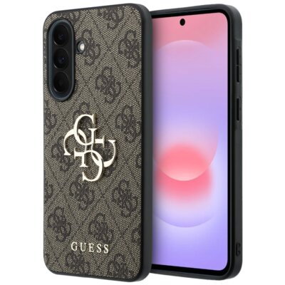Etui GUESS Leather 4G Metal Logo do Samsung Galaxy A37 5G Brązowy
