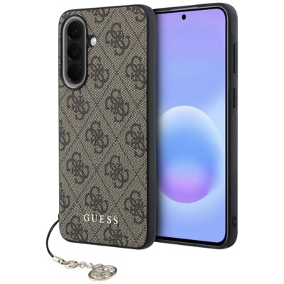 Etui GUESS 4G Charm do Samsung Galaxy A57 5G Brązowy
