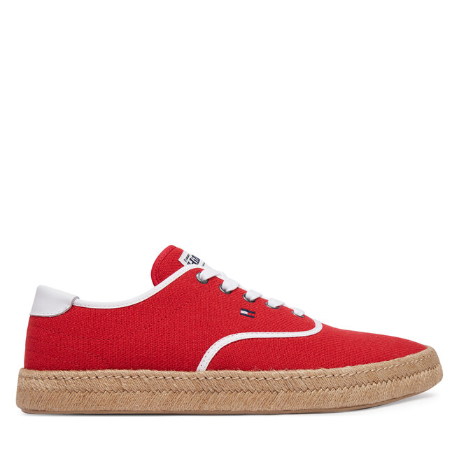 Espadryle Tommy Hilfiger Th Hi Vulc Core Jutte Canvas FM0FM05872 Czerwony