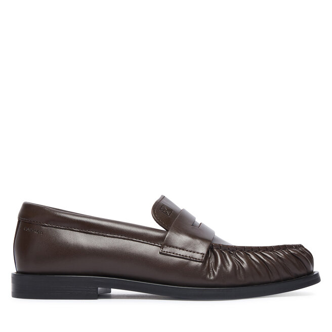 Lordsy Calvin Klein Round Loafer Lth HW0HW03126 Czarny