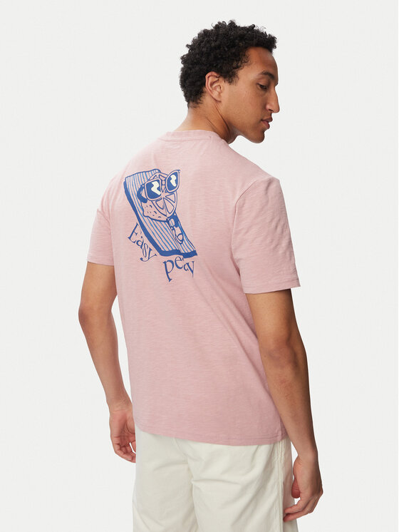 Napapijri T-Shirt S-Elior NP0A4HZY Różowy jasny Relaxed Fit