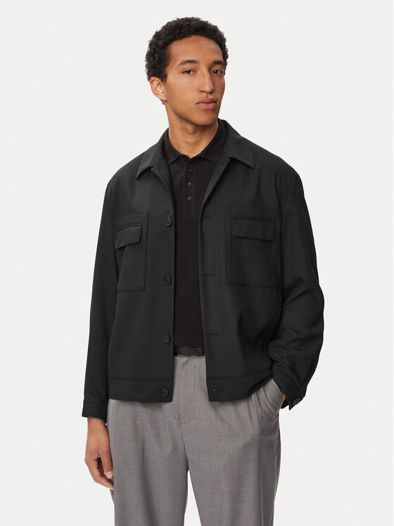 HUGO Kurtka przejściowa Juliano243F1 50555258 Czarny Regular Fit
