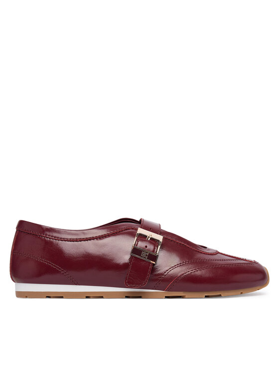 Tommy Hilfiger Baleriny Bella Ballet Mary Jane FW0FW09416 Bordowy