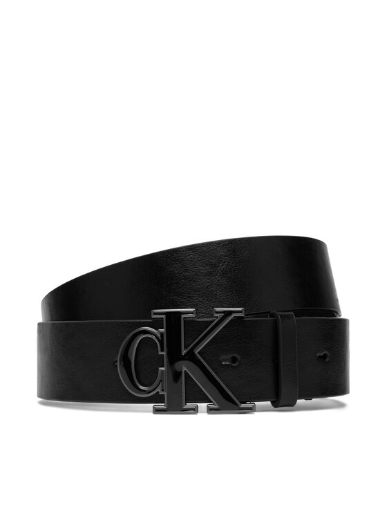 Calvin Klein Pasek Ck Enamel Buckle 40Mm LV04D7150G Czarny