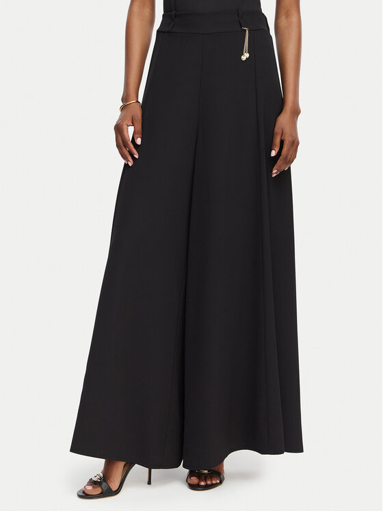 Rinascimento Spodnie palazzo CFC0020285002 Czarny Wide Leg