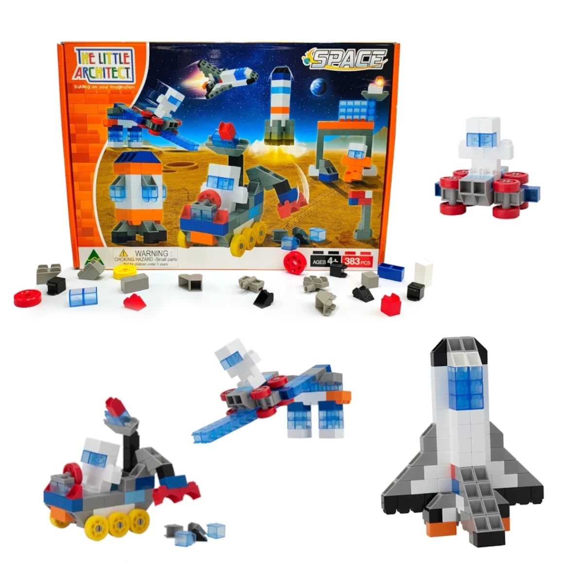 Klocki Little Architect Space Box 383 el.