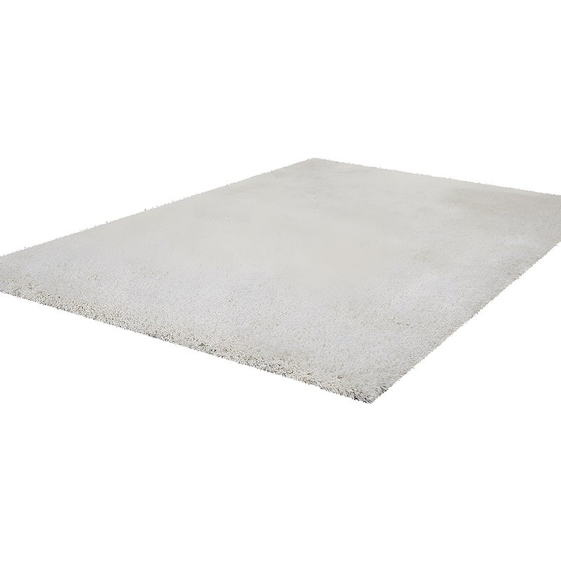 Dywan shaggy HARVEY z mikrofibry – kolor biały – 160 × 230 cm