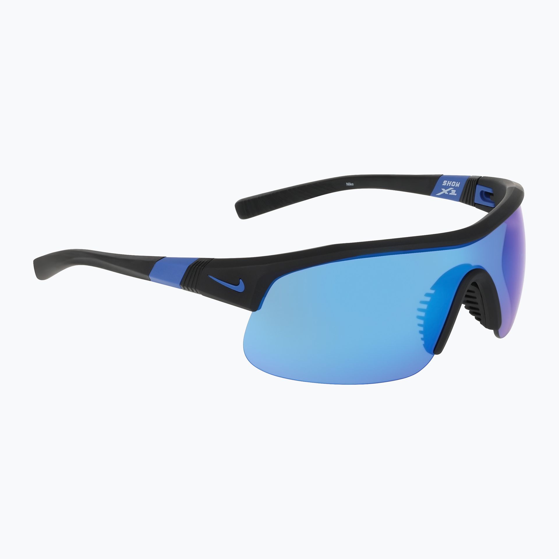 Okulary przeciwsłoneczne Nike Show X1 matte black/blue mirror WYSYŁKA W 24H 30 DNI NA ZWROT