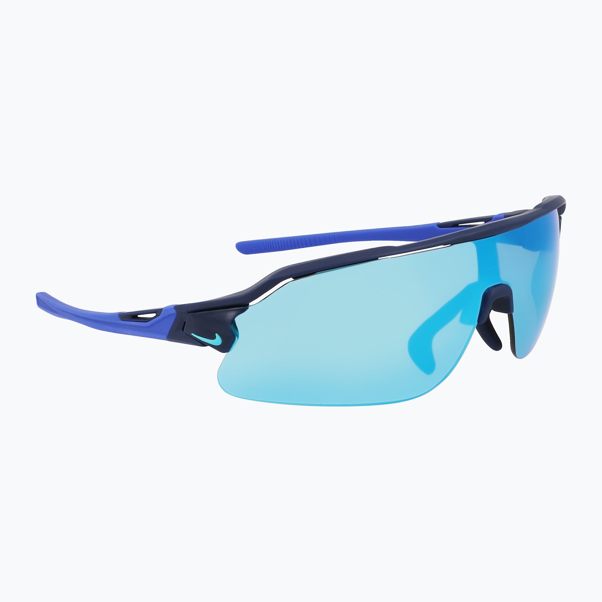 Okulary przeciwsłoneczne Nike Flyfree Shield P matt obsidian/polar blue mirror/road WYSYŁKA W 24H 30 DNI NA ZWROT