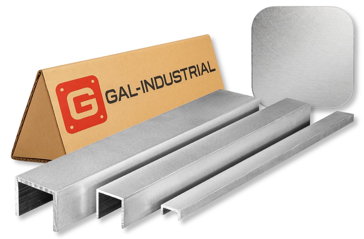 GAL-INDUSTRIAL CEOWNIK ALUMINIOWY SATYNOWANY 50x50x50x4mm 10 cm PROFIL U CIĘCIE NA WYMIAR