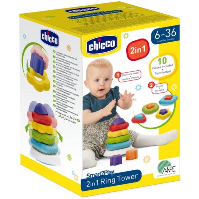 Zabawka edukacyjna CHICCO Wieża sensoryczna 2w1 00009372100000