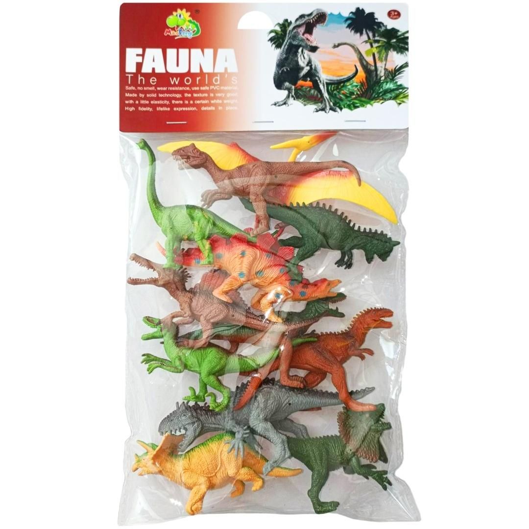 Zestaw dinozaury 12el - figurka
