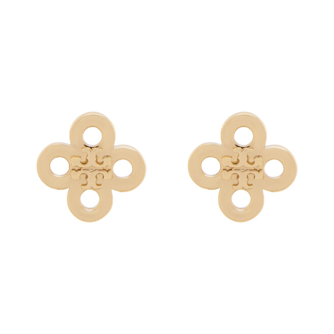 Kolczyki Tory Burch Forget Me Not Clover Stud 184409 Złoty