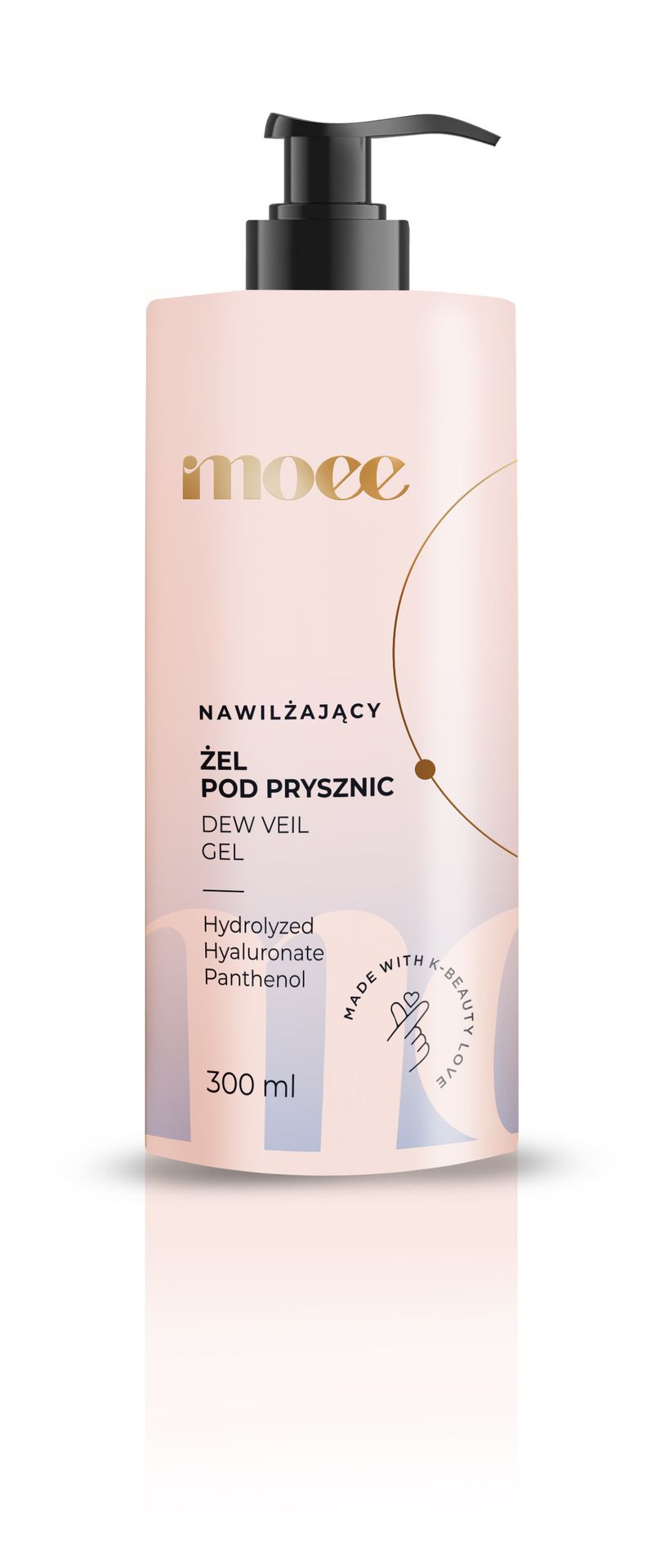 Moee Nawilżający Żel pod Prysznic z Hydrolizowanym Kwasem Hialuronowym i Pantenolem 300ml