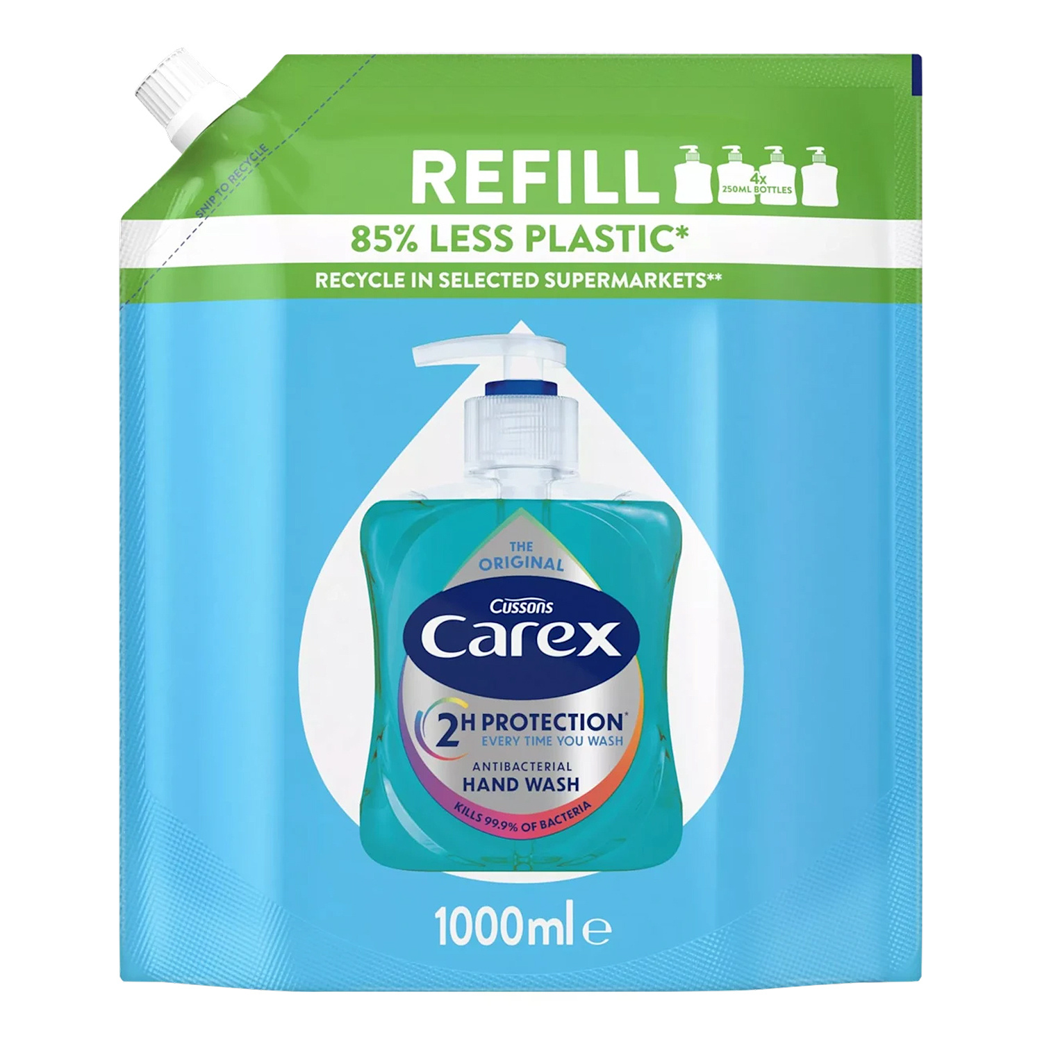 Carex The Original mydło antybakteryjne do rąk w płynie Refill 1000 ml