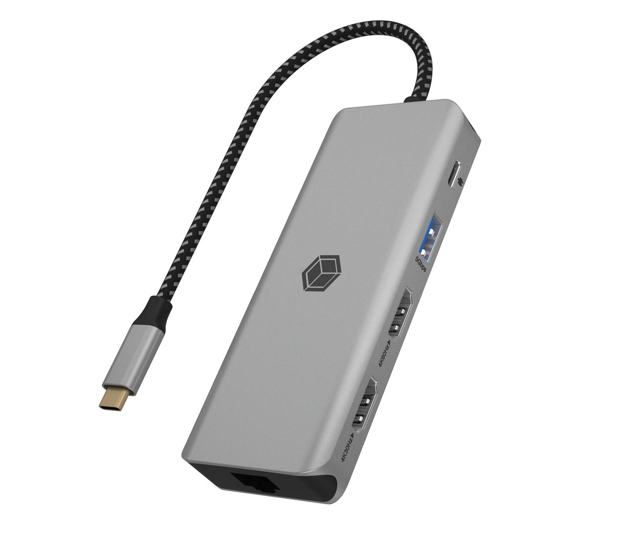 ICY BOX USB-C 9w1 PD 100W Czytnik SD