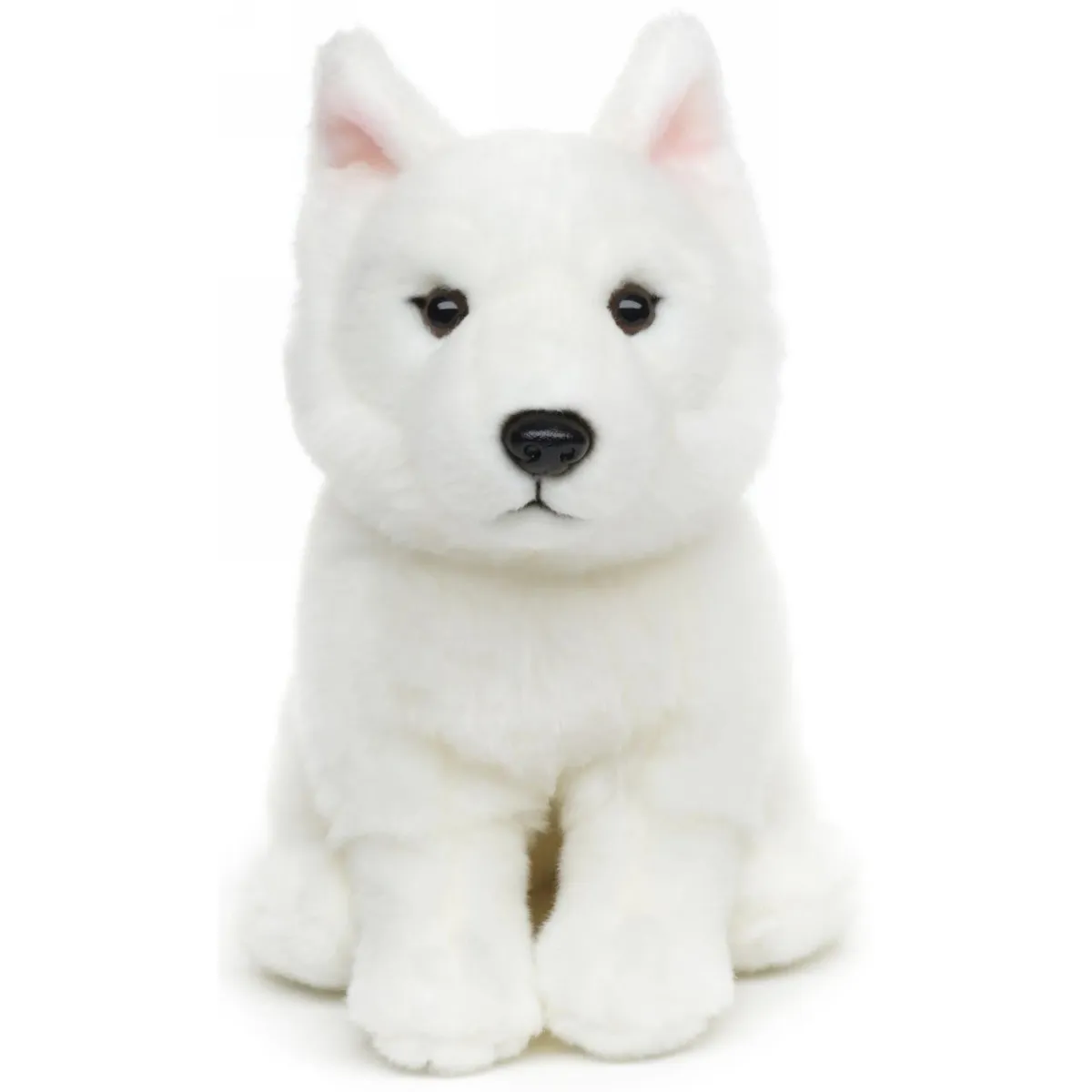 Maskotka Szczeniak Owczarka Szwajcarskiego Białego - 26 cm - Uni Toys ★ POLECANA OFERTA PayPo ZWROT DO 100 DNI