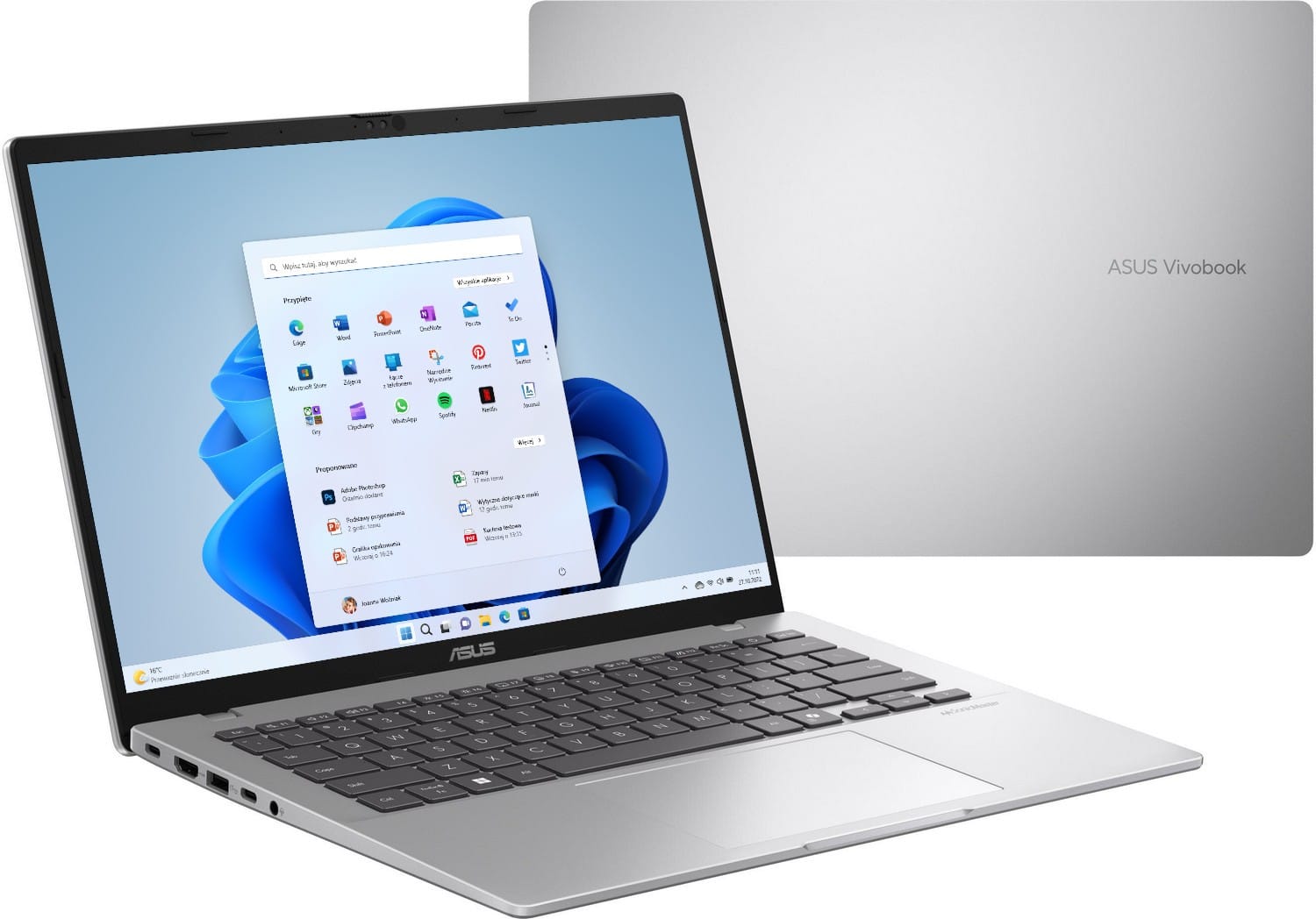 ASUS Vivobook 14 M1407GA-LY012W - Ryzen AI 7 445 14'' 16GB 512GB W11H Srebrny 90NB1703-M000C0