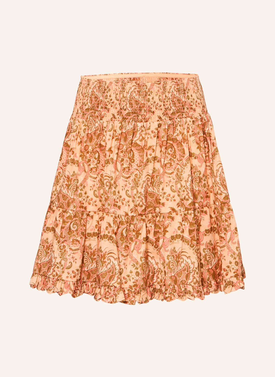 Zimmermann Spódnica Aster Z Falbanami pink