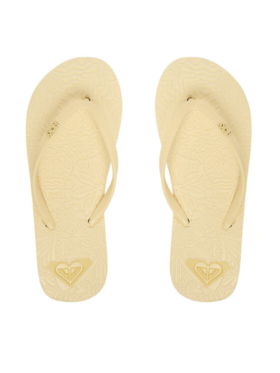 Roxy Klapki CEOWB-SS25-3C021 Żółty jasny
