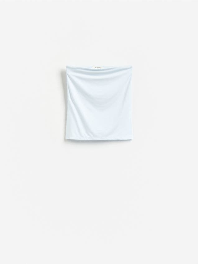 Reserved - Top bandeau z modalem - jasnoniebieski