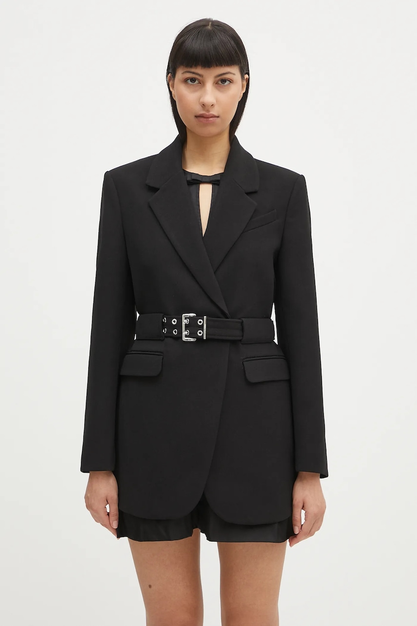 GANNI marynarka Bonded Crepe