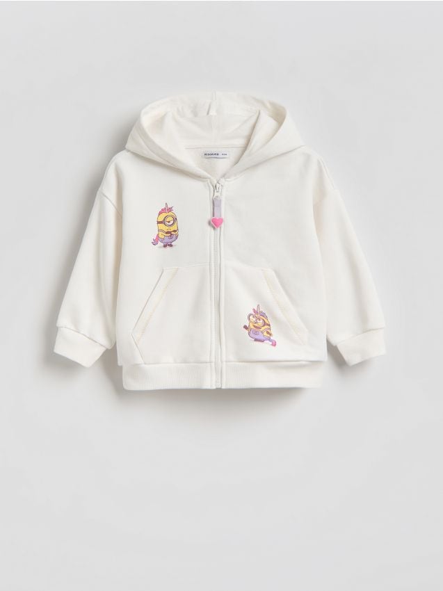 Reserved - Bluza Minionki - złamana biel