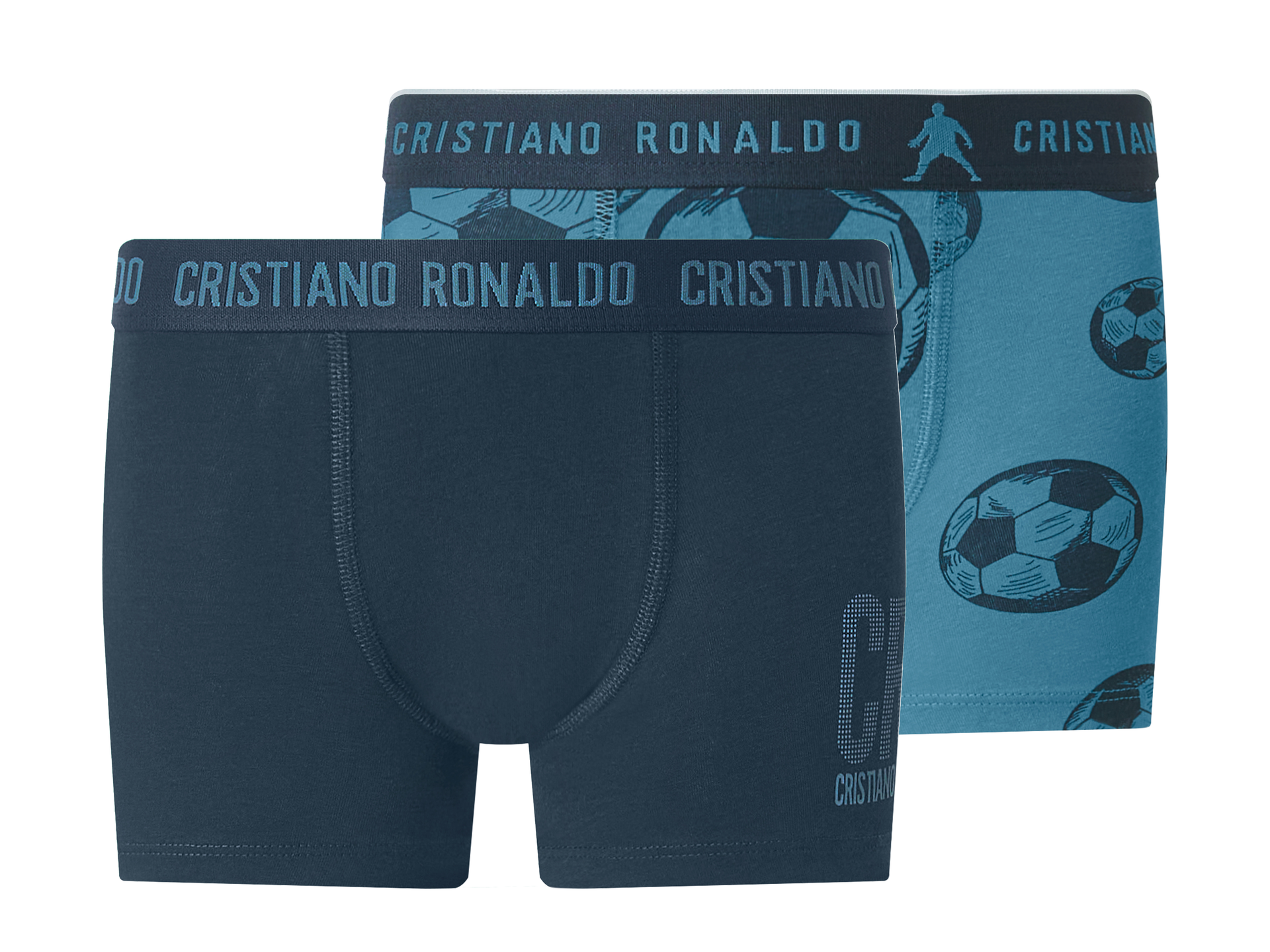 CR7 Bokserki dziecięce, 2 sztuki (Granatowy/niebieski, 122/128)
