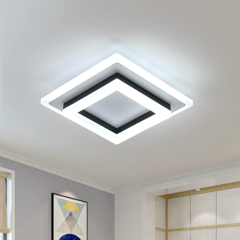 Nowoczesny plafon LED 24 W do sypialni, korytarza, biura, kuchni, salonu, zimna biała światłość 6500 K