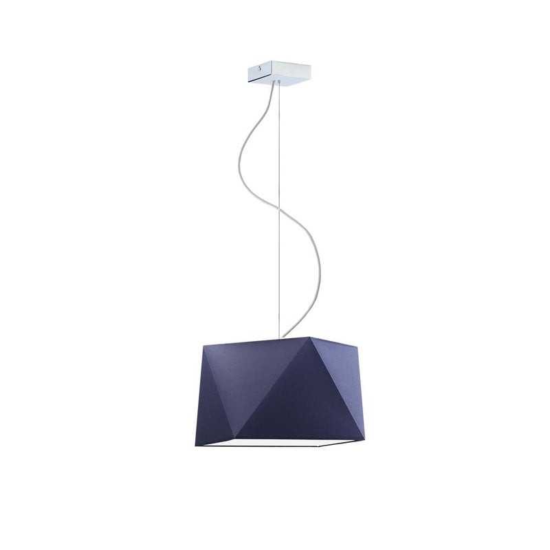 Lampa wisząca zwis żyrandol sufitowa z abażurem diament BURNE Z1