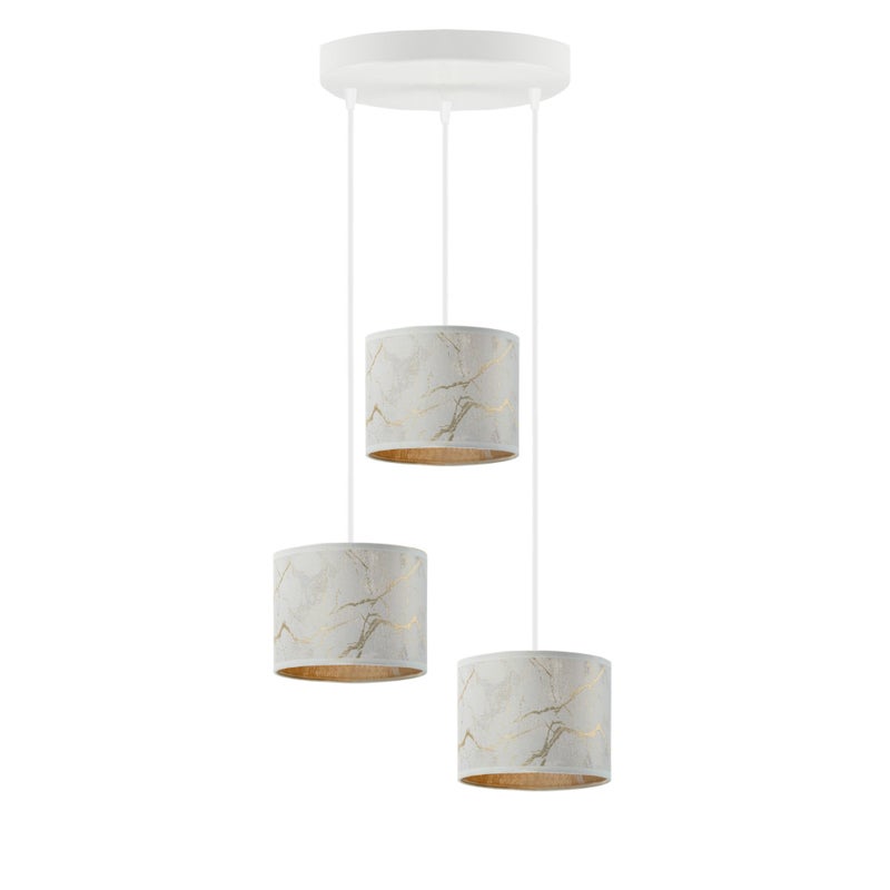Lampa wisząca zwis żyrandol sufitowa z abażurami walec JAZZ Z3