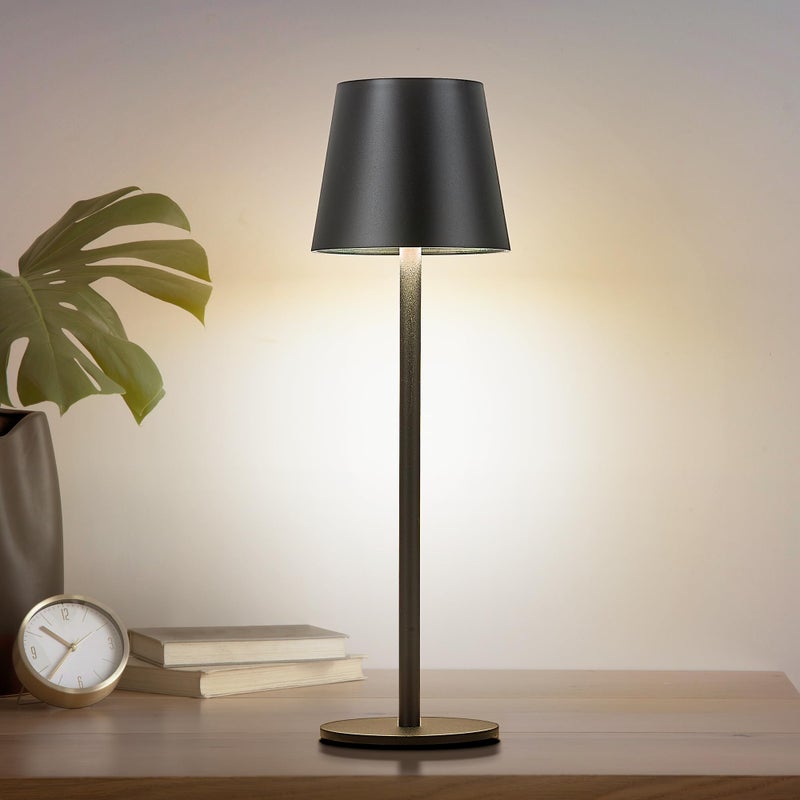 Lampy stołowe bezprzewodowe, ładowalne lampy biurkowe o wodoodporności IP54, 3 temperatury barw z płynną regulacją, dotykowa lampa nocna.