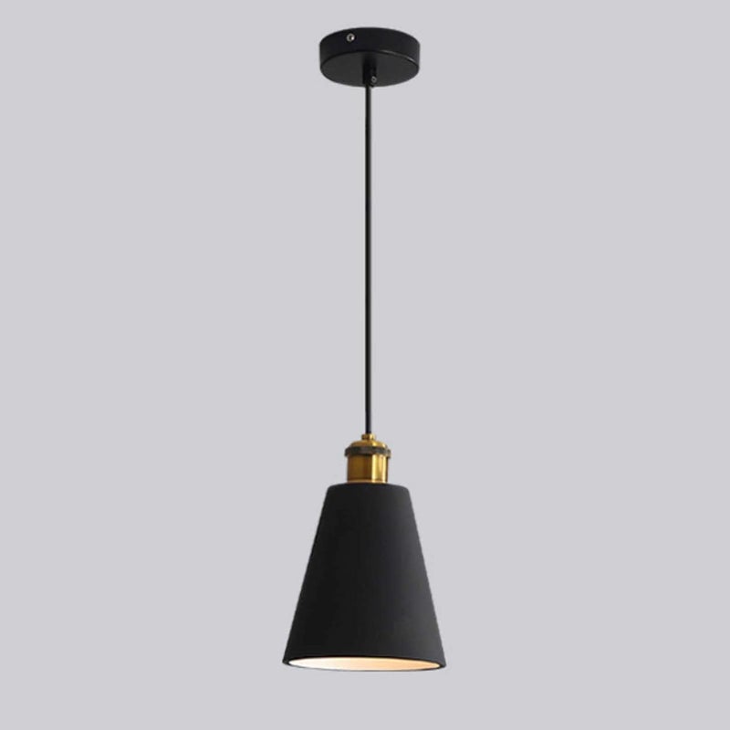 Ta nowoczesna, minimalistyczna lampa wisząca idealnie nadaje się do dekoracji sufitów w salonach, jadalniach, loftach i kuchniach. (1 sztuka, czarna)
