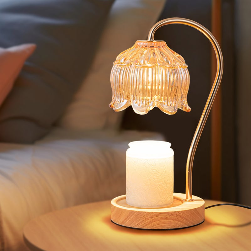 Lampa stołowa, lampa świecowa, lampa z dyfuzorem aromaterapii, lampa aromaterapeutyczna bezdymna, lampka nocna vintage (standard europejski)