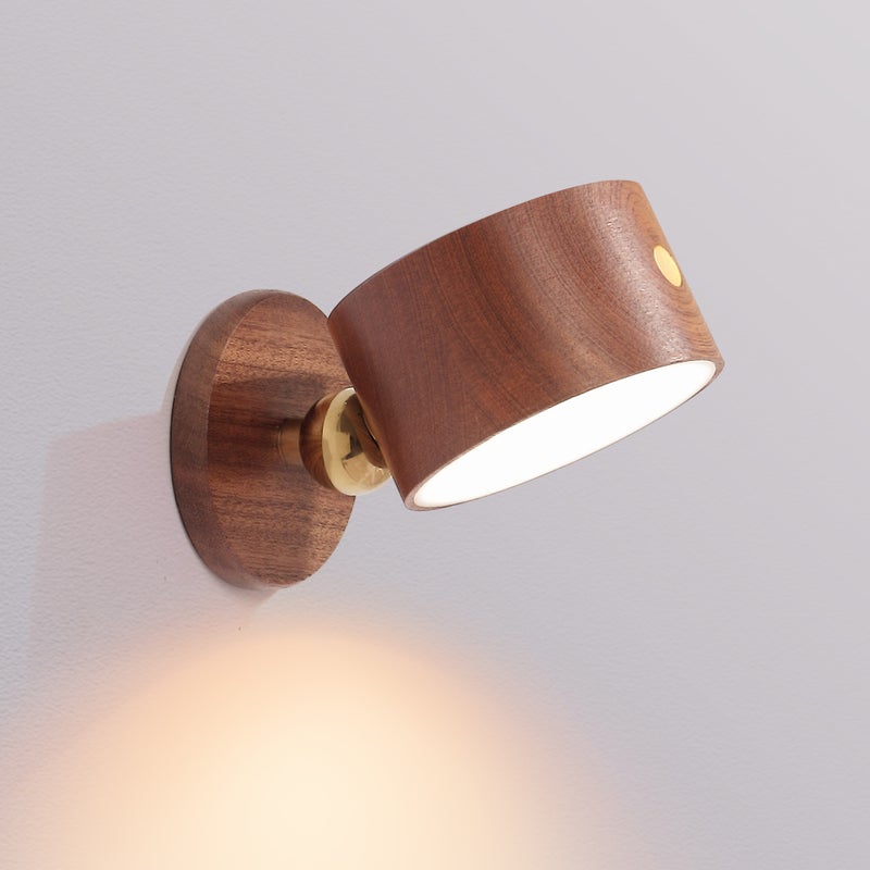 Lampka stołowa dotykowa, lampka nocna, lampka nocna na korytarzu, lampa ścienna, lampa nastrojowa, ściemniacz trójkolorowy, USB (ciemny brąz)