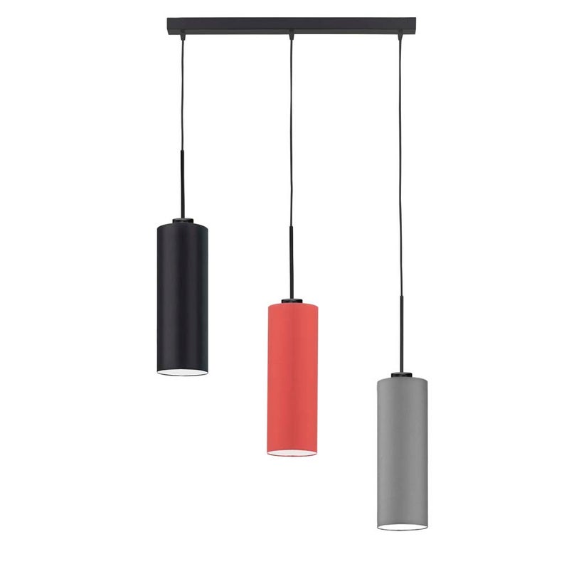 Lampa wisząca zwis żyrandol sufitowa z abażurami tuba BELL Z3