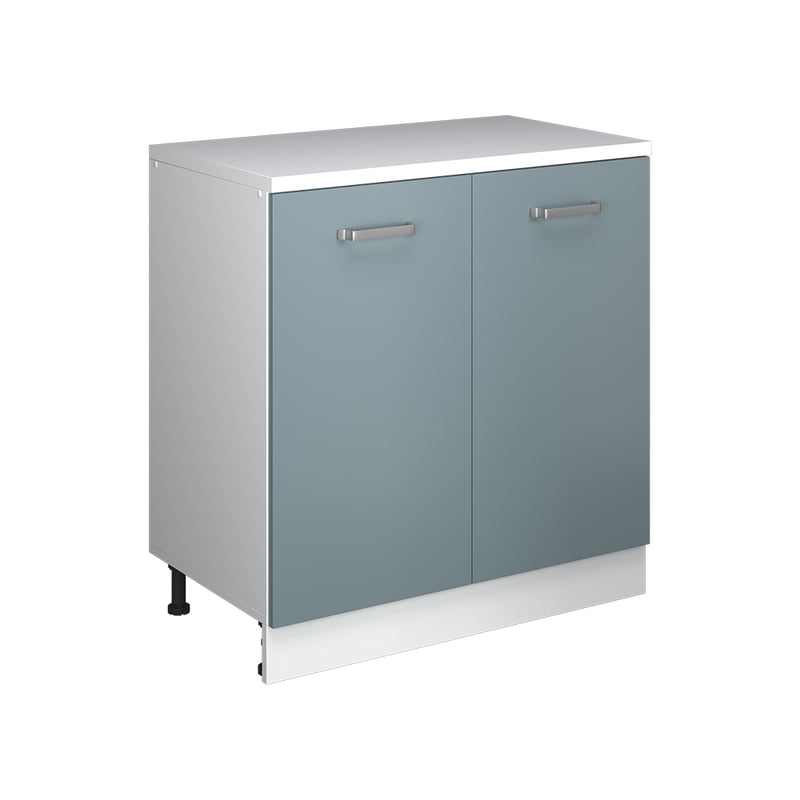 Vicco Kuchenna szafka pod skos R-Line, Niebiesko-szary, 80 cm bez skosu z 2 drzwiami