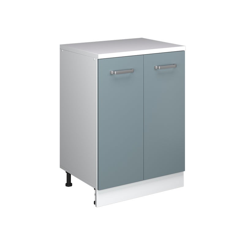 Vicco Kuchenna szafka pod skos R-Line, Niebiesko-szary, 60 cm bez skosu z 2 drzwiami