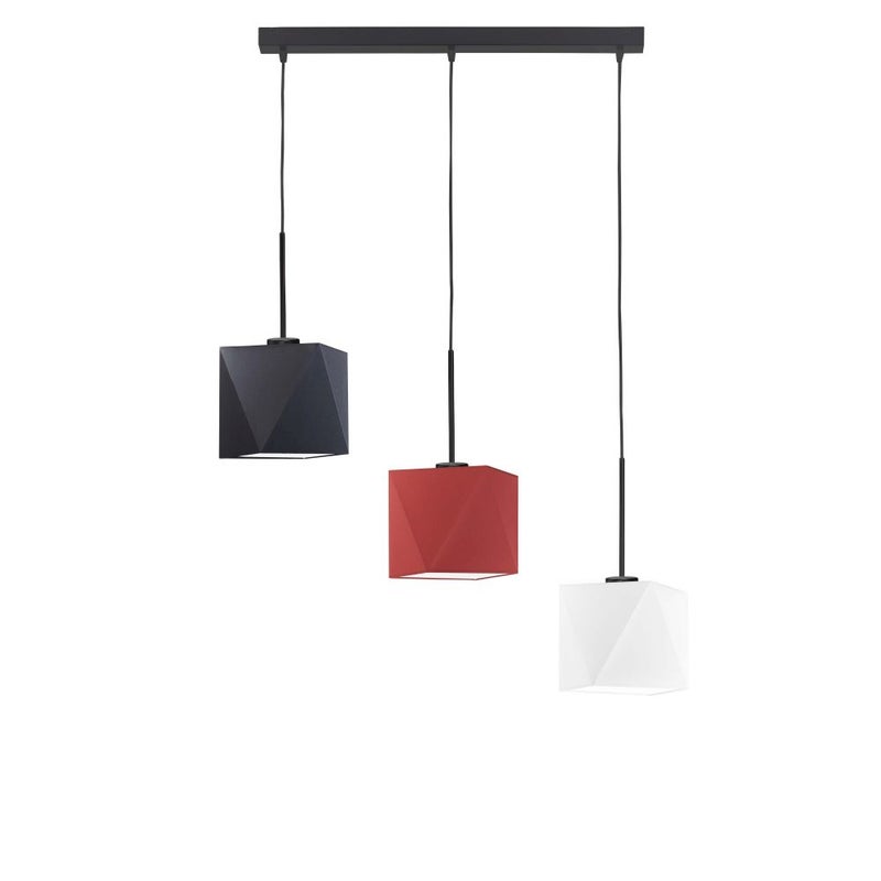 Lampa wisząca zwis żyrandol sufitowa z abażurami diament BELARUS Z3