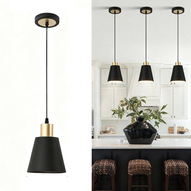 Mini Industrialna Lampa Wisząca - Lampa sufitowa z regulowanym przewodem 130cm - Do zawieszenia bez żarówki, E27 do kuchni, kawiarni, sypialni