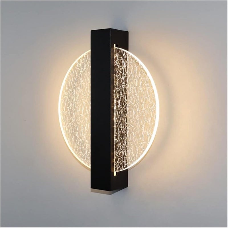Akrilowa lampa ścienna LED, wewnętrzna lampa ścienna, nowoczesny design, ciepła biel, dekoracja, lampa nocna 8W
