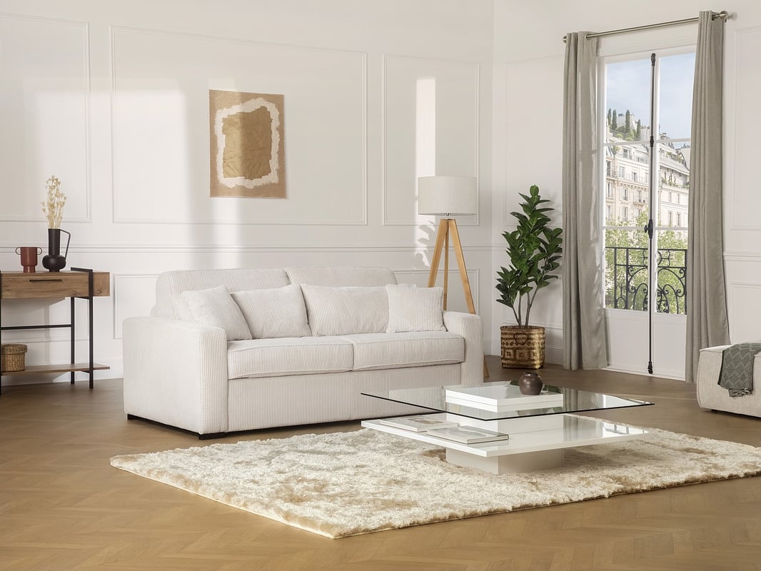Dywan shaggy z długim włosiem ultra miękki - 160 x 230 cm - Beżowy - DOLCE
