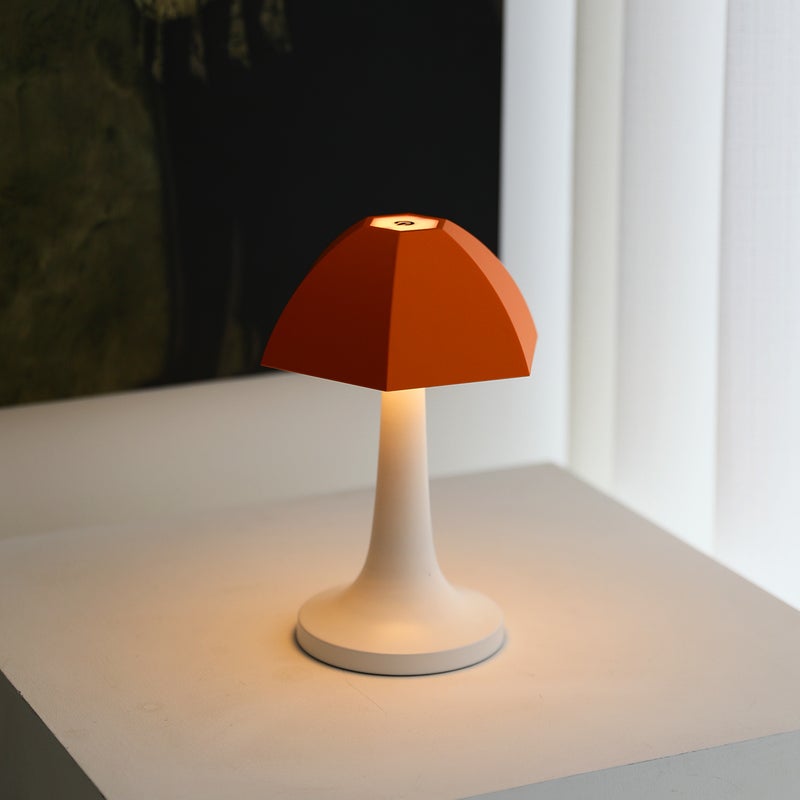 Dekoracyjna lampka nocna, lampa stołowa w kształcie grzybka, minimalistyczna lampa stołowa, ładowana przez USB, lampka nocna.