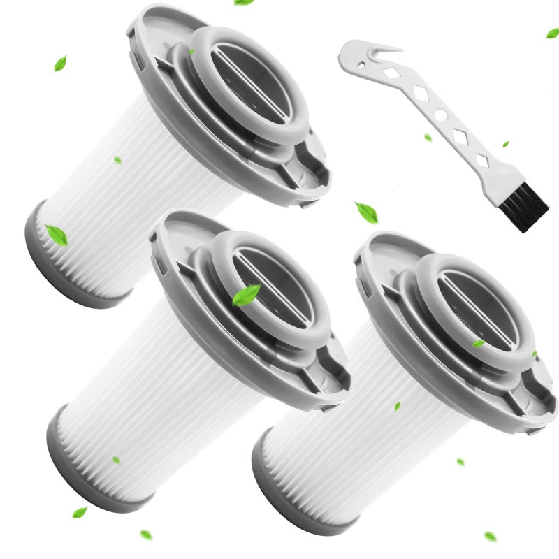 Zestaw 3 filtrów zapasowych do odkurzacza Rowenta - filtr zamienny do Rowenta X-Force Flex 8.60 RH96, X-PERT 6.60 RH68, zastąpić ZR009005