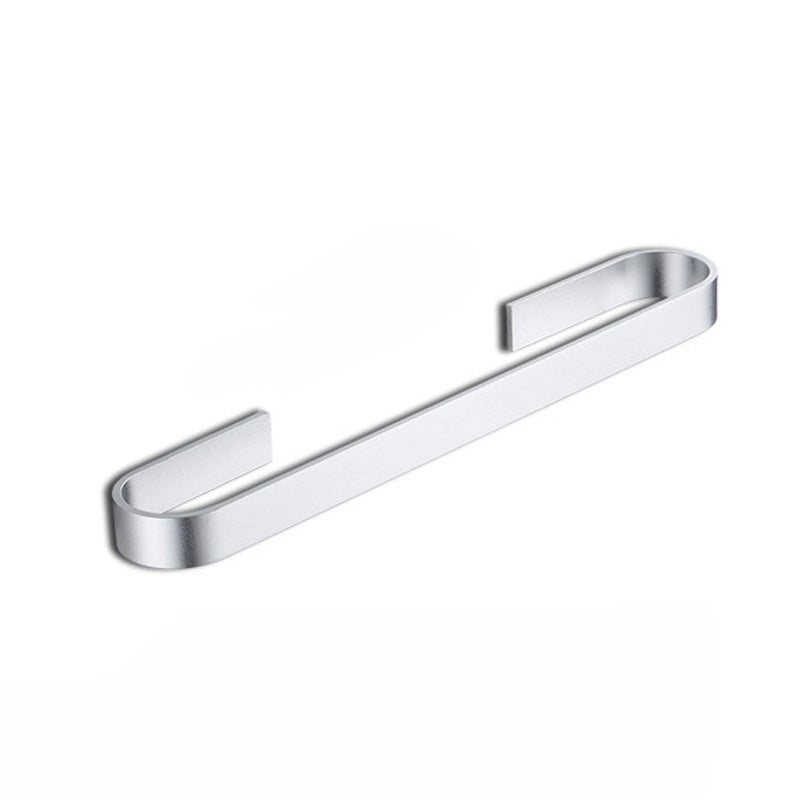 Wieszak na ręczniki Space z aluminium, odpowiedni do łazienki i kuchni, oszczędzający miejsce, 45 cm (srebrny)