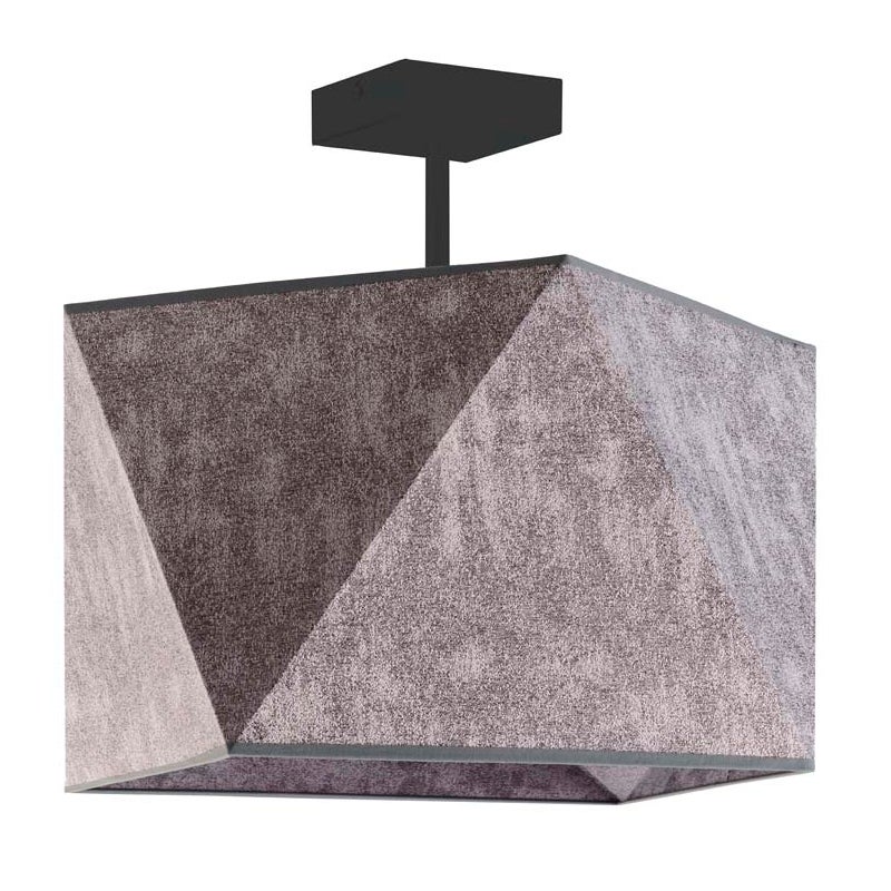 Lampa żyrandol plafon sufitowa z abażurem diament BURNE P1