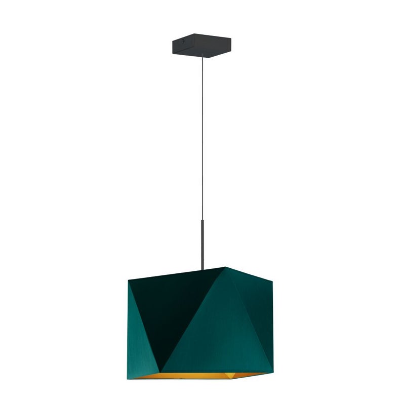 Lampa wisząca zwis żyrandol sufitowa z abażurem diament BURNE Z1 (+ detal)