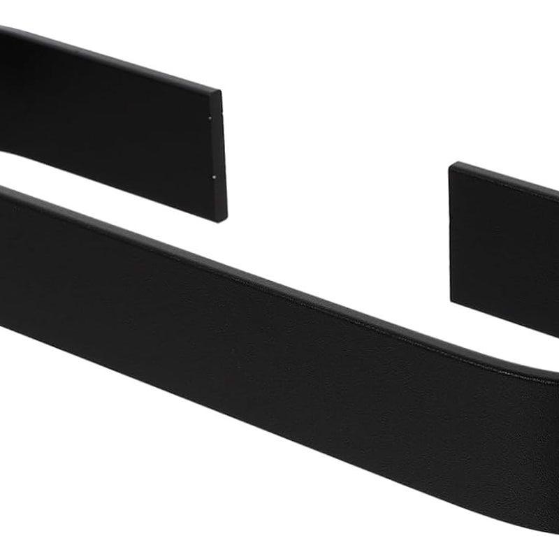 Wieszak na ręczniki Space z aluminium, idealny do łazienki i kuchni, oszczędzający miejsce, 25 cm (czarny)